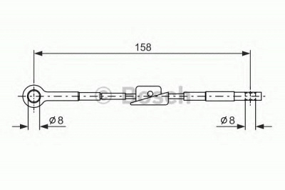 BOSCH 1987482242 -  Трос, стояночная тормозная система