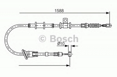 BOSCH 1987482246 -  Трос, стояночная тормозная система