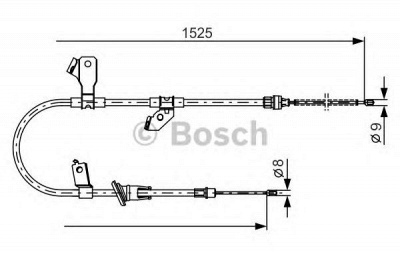 BOSCH 1987482247 -  Трос, стояночная тормозная система