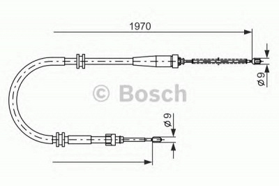 BOSCH 1987482253 -  Трос, стояночная тормозная система