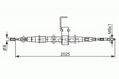 BOSCH 1987482256 -  Трос, стояночная тормозная система