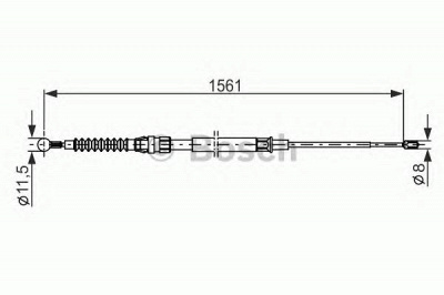 BOSCH 1987482264 -  Трос, стояночная тормозная система