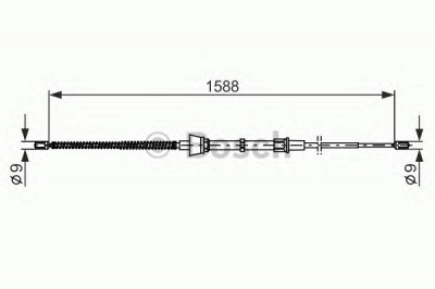 BOSCH 1987482266 -  Трос, стояночная тормозная система