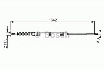 BOSCH 1987482267 -  Трос, стояночная тормозная система