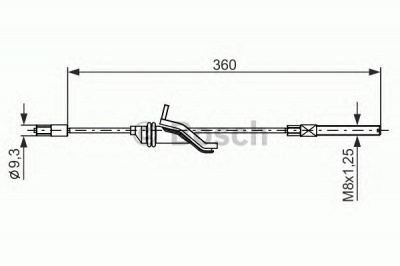 BOSCH 1987482279 -  Трос, стояночная тормозная система