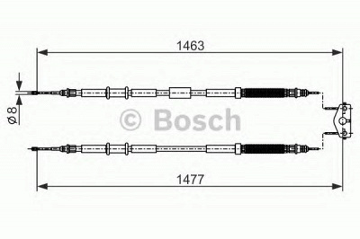 BOSCH 1987482283 -  Трос, стояночная тормозная система