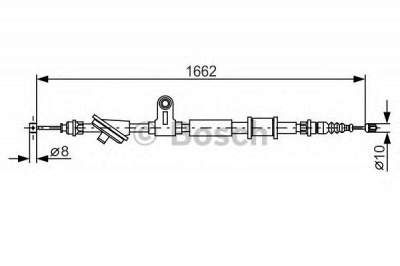 BOSCH 1987482285 -  Трос, стояночная тормозная система