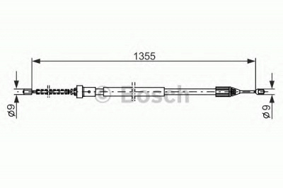 BOSCH 1987482309 -  Трос, стояночная тормозная система