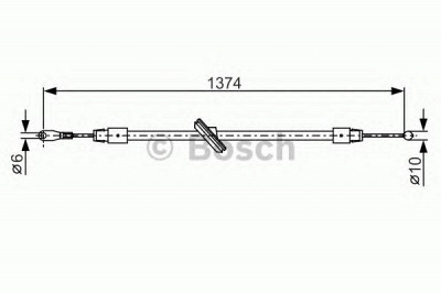 BOSCH 1987482312 -  Трос, стояночная тормозная система