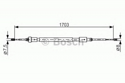 BOSCH 1987482315 -  Трос, стояночная тормозная система