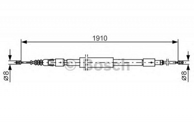 BOSCH 1987482318 -  Трос, стояночная тормозная система