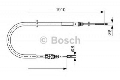 BOSCH 1987482323 -  Трос, стояночная тормозная система
