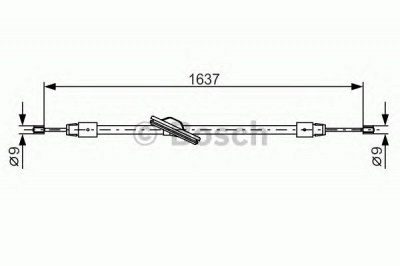 BOSCH 1987482330 -  Трос, стояночная тормозная система