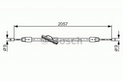 BOSCH 1987482331 -  Трос, стояночная тормозная система