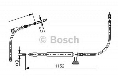 BOSCH 1987482332 -  Трос, стояночная тормозная система
