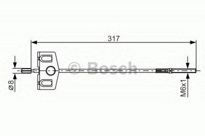 BOSCH 1987482342 -  Трос, стояночная тормозная система