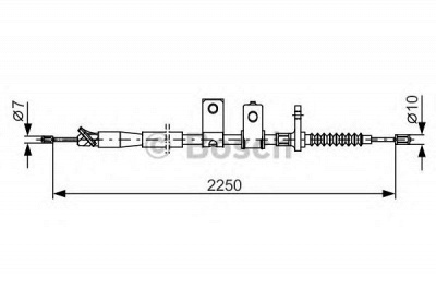 BOSCH 1987482343 -  Трос, стояночная тормозная система