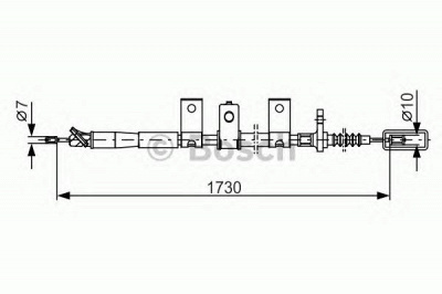 BOSCH 1987482344 -  Трос, стояночная тормозная система