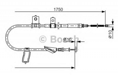 BOSCH 1987482351 -  Трос, стояночная тормозная система