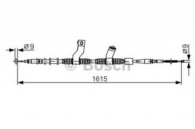 BOSCH 1987482353 -  Трос, стояночная тормозная система