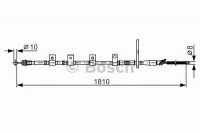 BOSCH 1987482356 -  Трос, стояночная тормозная система