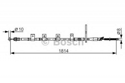 BOSCH 1987482357 -  Трос, стояночная тормозная система
