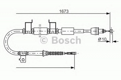 BOSCH 1987482362 -  Трос, стояночная тормозная система