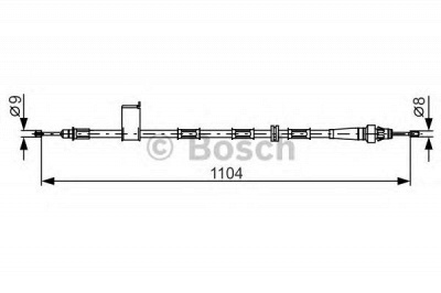 BOSCH 1987482364 -  Трос, стояночная тормозная система