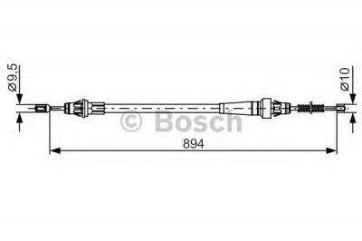 BOSCH 1987482365 -  Трос, стояночная тормозная система