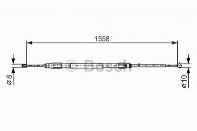 BOSCH 1987482368 -  Трос, стояночная тормозная система