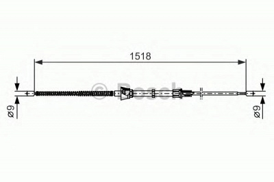 BOSCH 1987482375 -  Трос, стояночная тормозная система