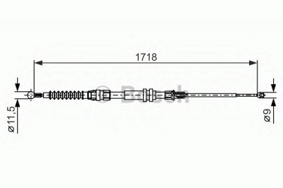 BOSCH 1987482378 -  Трос, стояночная тормозная система