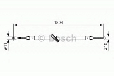 BOSCH 1987482380 -  Трос, стояночная тормозная система