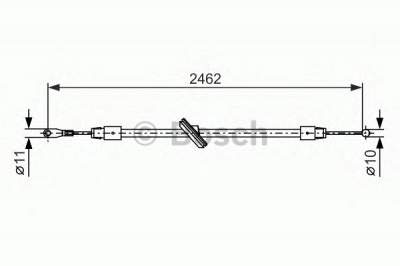 BOSCH 1987482381 -  Трос, стояночная тормозная система