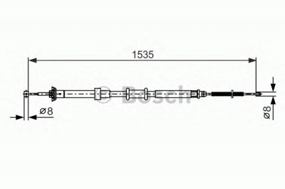 BOSCH 1987482394 -  Трос, стояночная тормозная система