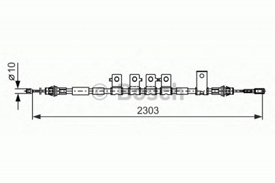 BOSCH 1987482403 -  Трос, стояночная тормозная система