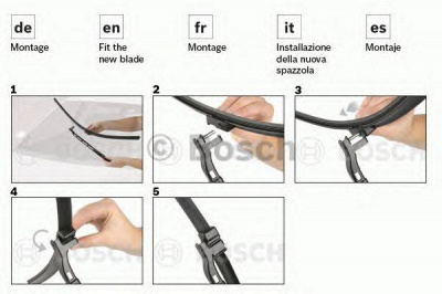 BOSCH 3397006824 -  Щётка стеклоочистителя бескаркасная