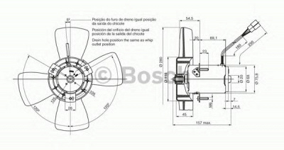 BOSCH 9130081058 -  Электродвигатель, вентилятор радиатора