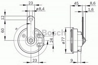 BOSCH 9320332803 -  Звуковой сигнал| Звуковой сигнал