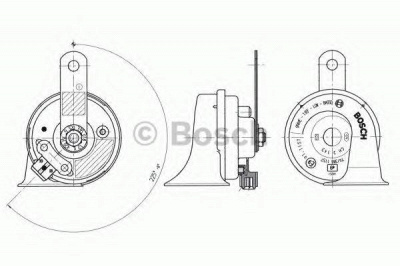 BOSCH 9320335018 -  Звуковой сигнал| Звуковой сигнал