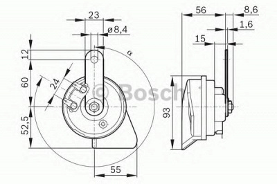 BOSCH 9320335206 -  Звуковой сигнал| Звуковой сигнал