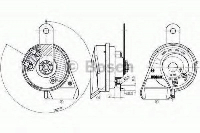 BOSCH 9320335208 -  Звуковой сигнал| Звуковой сигнал