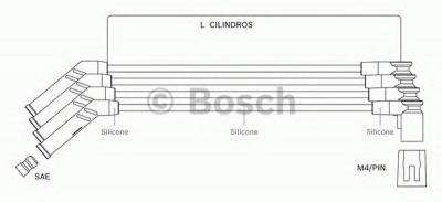 BOSCH f00099c076 -  Комплект проводов зажигания