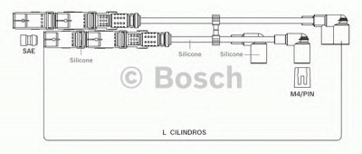BOSCH f00099c078 -  Комплект проводов зажигания