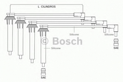 BOSCH f00099c100 -  Комплект проводов зажигания