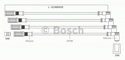 BOSCH f00099c110 -  Комплект проводов зажигания