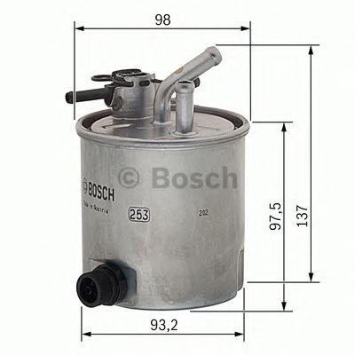 BOSCH f026402059 -  Топливный фильтр