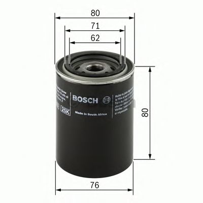 BOSCH f026407005 -  Масляный фильтр