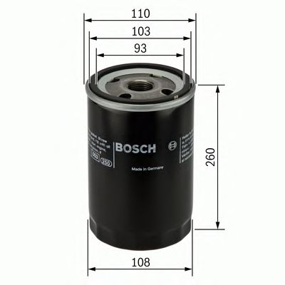 BOSCH f026407105 -  Масляный фильтр
