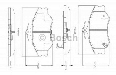 BOSCH f03a150011 -  Комплект тормозных колодок, дисковый тормоз